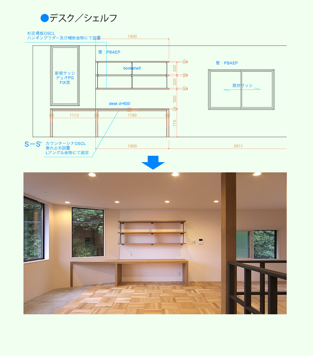 デスク／シェルフ